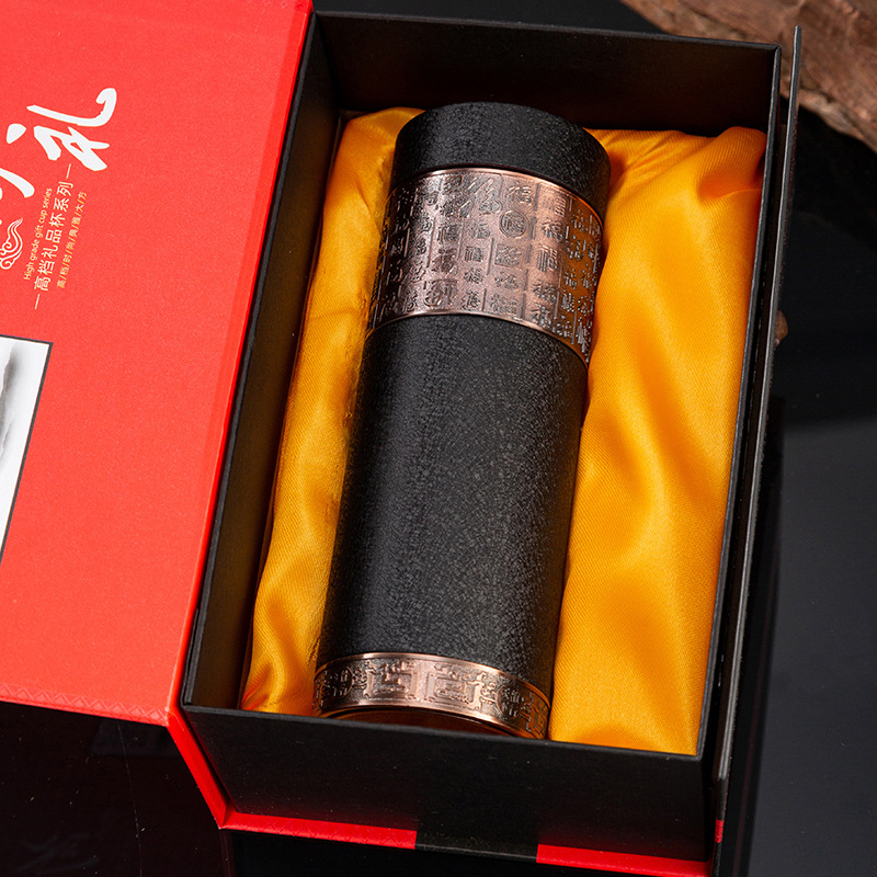 Yixing taza de aislamiento de arena púrpura, taza de té de burbujas para mujeres y hombres, regalo de cumpleaños para padres y maestros.