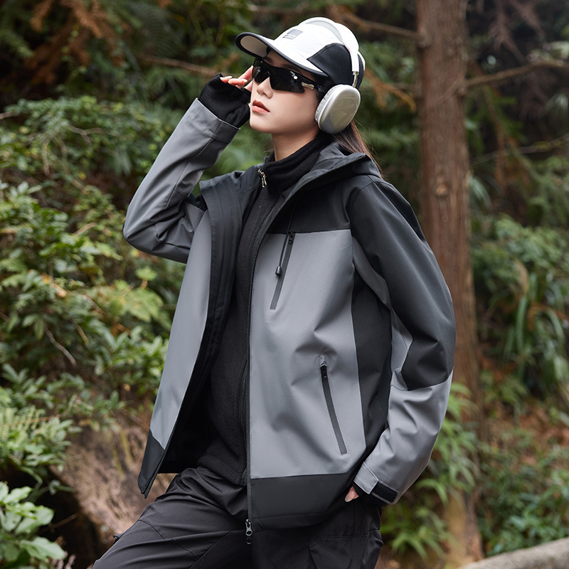 NASA三合一冲锋休闲外套春秋季2025新款户外登山服防风防水夹克衫|undefined