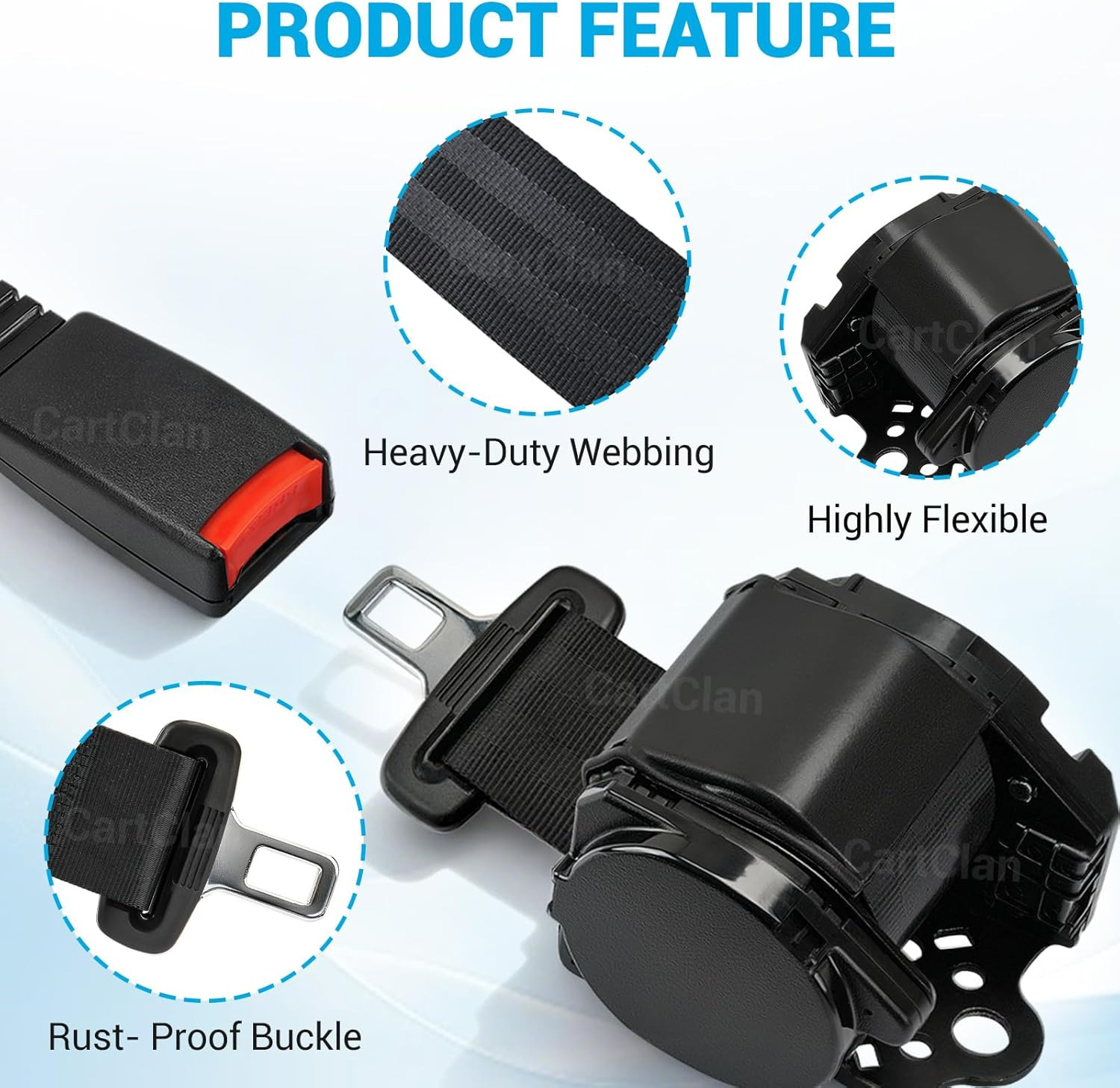 Automatic Two-Point Safety Harness, Racing Safety Harness, Go-Kart Club, Golf Cart, Sightseeing Car, Emergency Lockout