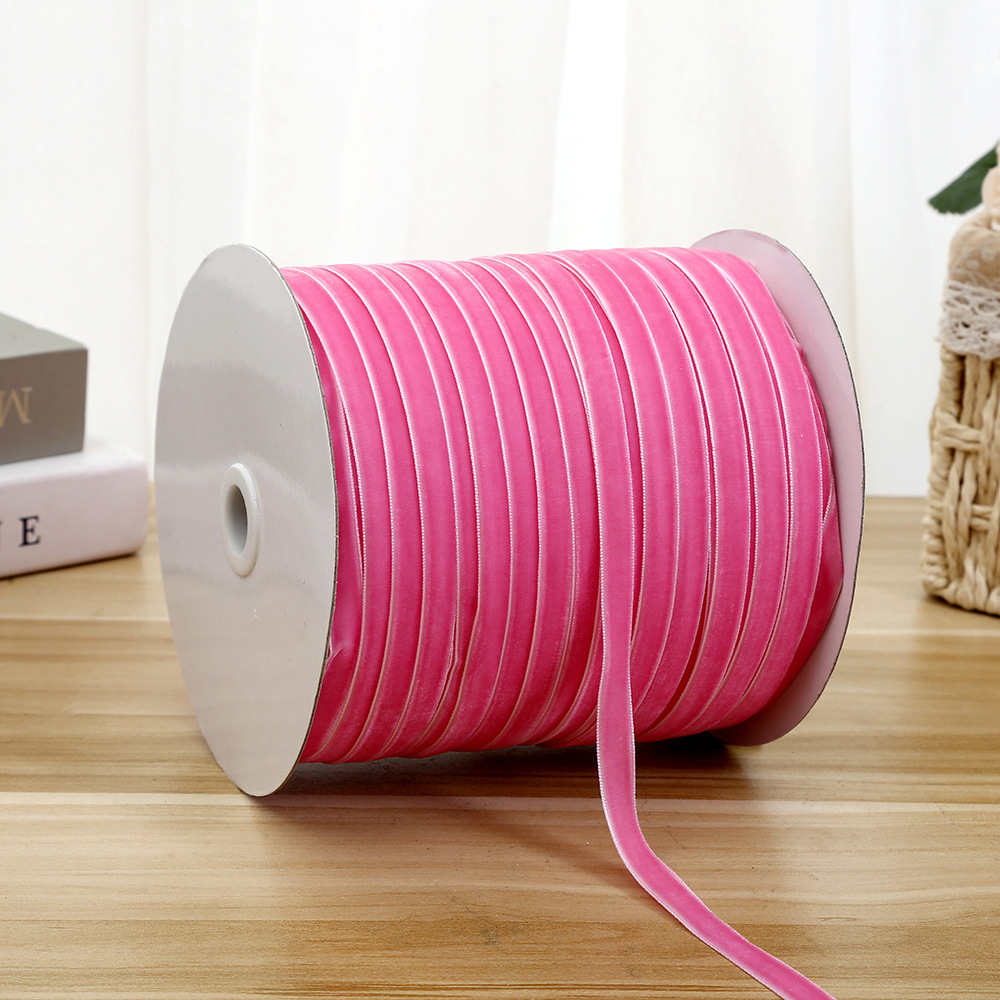 1cm cinturón de terciopelo colorido DIY hecho a mano arco accesorios para el cabello flocado cinturón ropa interior decoración accesorios cinturón de terciopelo