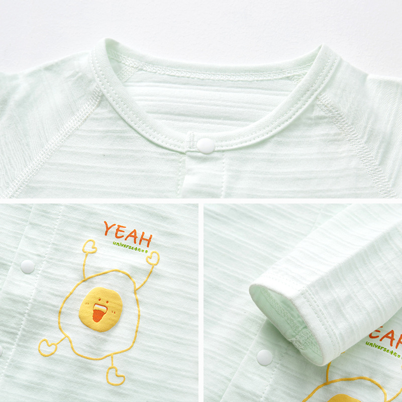 Mono para bebé, pijama de algodón fino de manga larga para verano, ropa para recién nacidos, ropa de verano para niños pequeños, ropa de bebé para niños y niñas