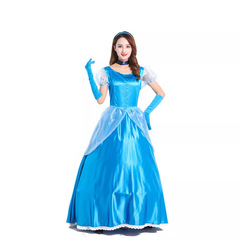 Halloween Grimm's Fairy Tales Cinderella Princess Tiana Cosplay Costume New Adult Stage Performance Costume