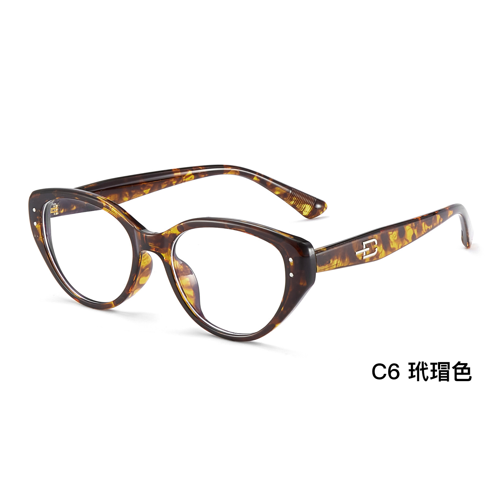 GM con el mismo marco de gafas transparentes de color rosa con ojos de gato TR90 no pellizco cara Danyang al por mayor con gafas