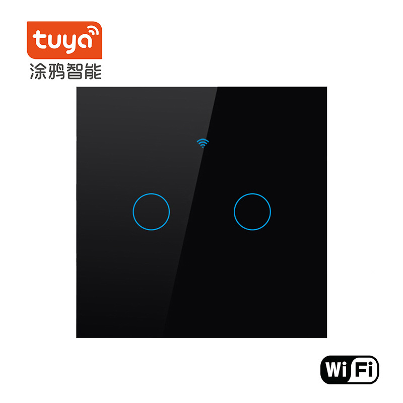 Interruptor inteligente Tuya tipo 86, interruptor WiFi con panel de vidrio templado, control remoto por aplicación móvil y control por voz. image 8
