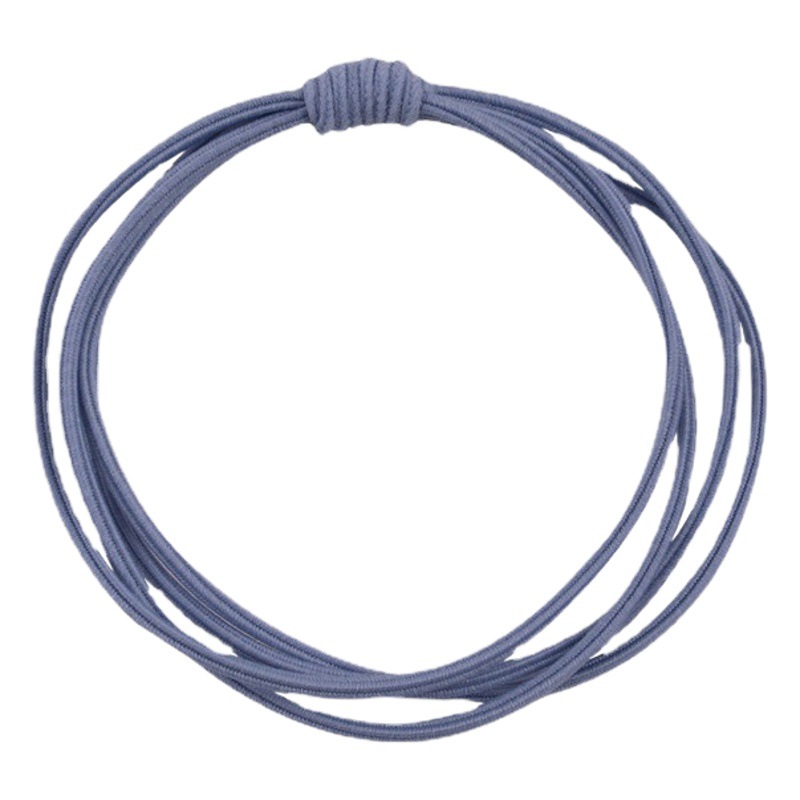 Estilo coreano celebridad de internet alta banda de goma elástica Cuatro en Uno cuerda de cabello para adultos simple lazo de cabello para mujeres de todo fósforo banda de cabello duradera accesorios para el cabello