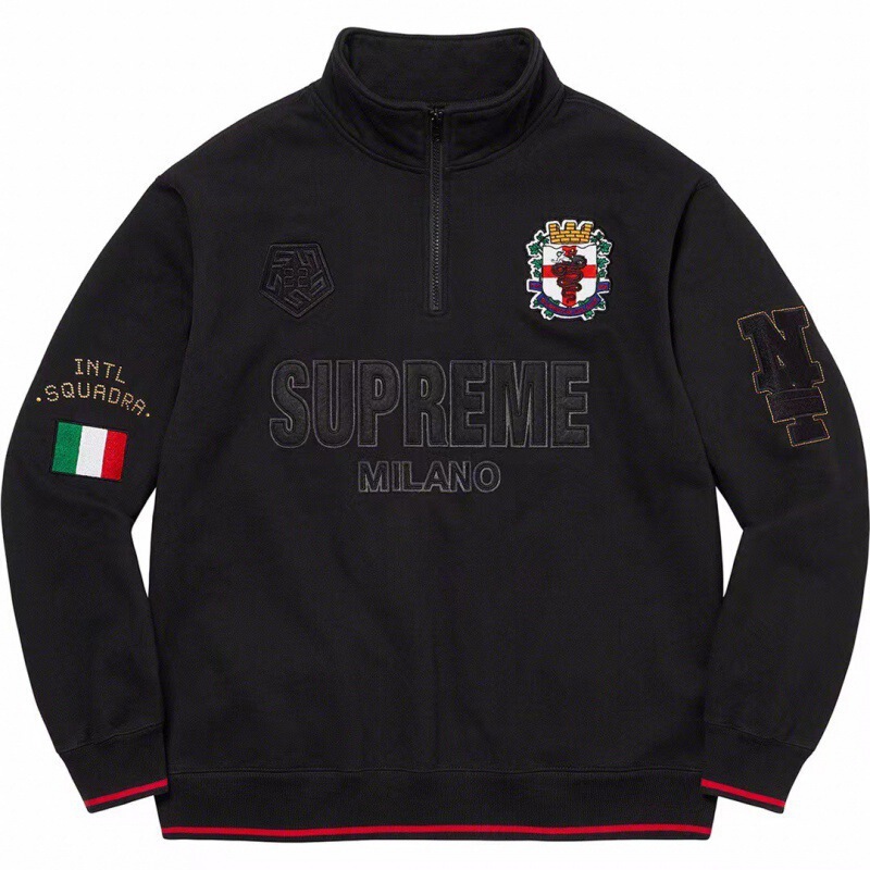 欧美潮品 Satin Appliqué Hooded Sweatshirt 连帽长袖加绒卫衣|undefined