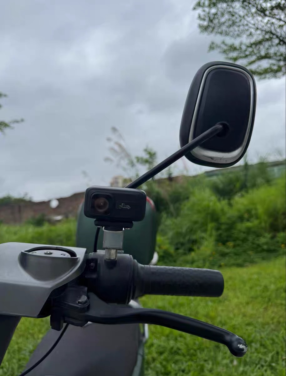 Cross-Border New Cycling Recorder Hd 2K Motorcycle Electric Bicycle Recorder Wifi Mobile Phone Interconnection