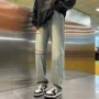 新款宽松春秋季美式牛仔裤