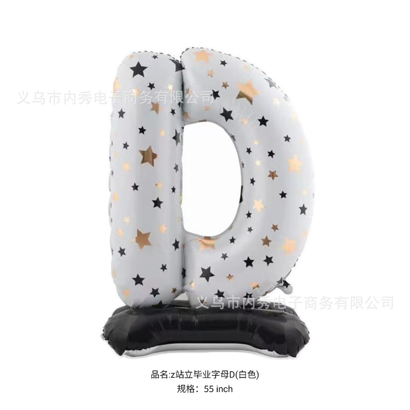 fiesta de graduación de la escuela para tomar fotos de fondo gran sombrero de graduación 4D estereoscópico de pie GRAD oso doctor base globo