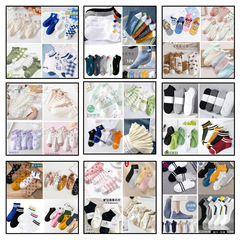 Black and White Gray Socks Men's Short Socks Spring Summer Autumn Winter Solid Color Men's Short Crew Socks Invisible Low Top Socks Sweat Absorbent