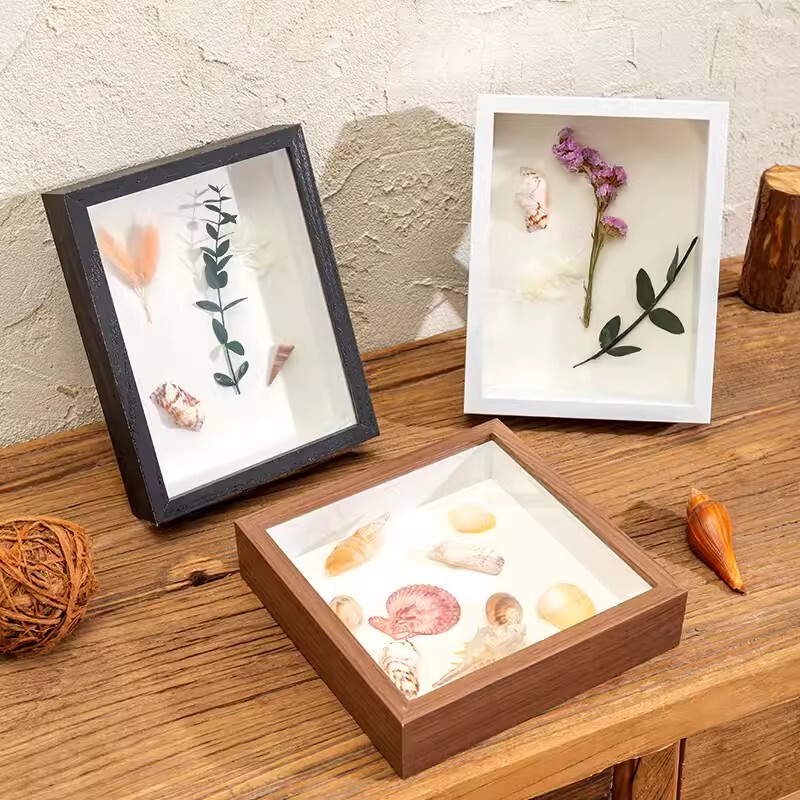 DIY Handmade Photo Specimen Frame A4 Photo Frame Display Stand Butterfly Insect Clay Dried Flower Display Frame Display Picture Frame