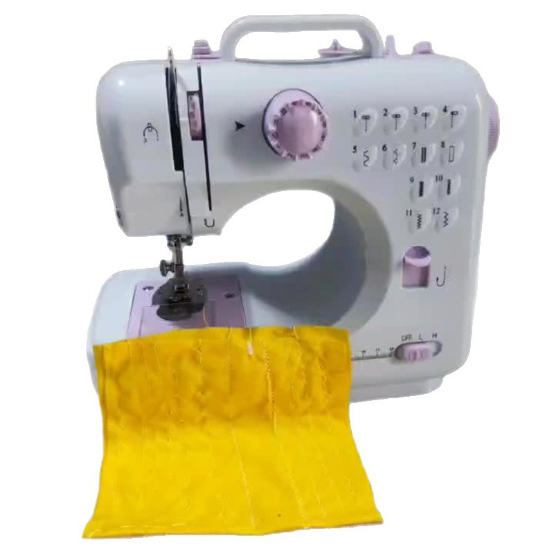 Actualización 505A máquina de coser pequeña mini cerradura eléctrica pedal doméstica máquina de coser automática para comer ropa gruesa carro de escritorio