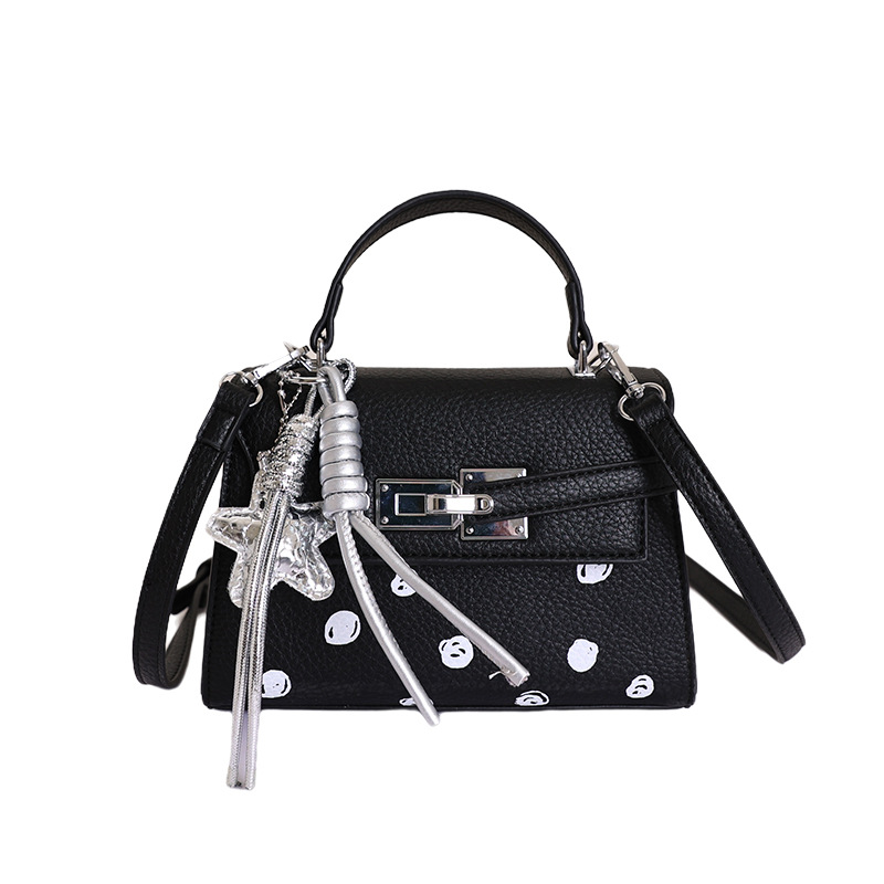 Nicho de diseño de estrellas bolso de mano sensación de Kelly bolso pequeño bolso cuadrado de textura cotidiana de viaje bolso de mochila versátil