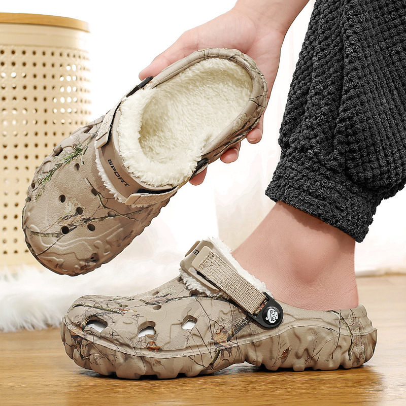 Cotton Slippers Men's 2024 Winter New Home Thick-soled fleece-lined Warm Cotton Shoes EVA Shoes with Shit Cotton Slippers Men's 2024 Winter New Home Thick-soled fleece-lined Warm Cotton Shoes EVA Shoes with Shit