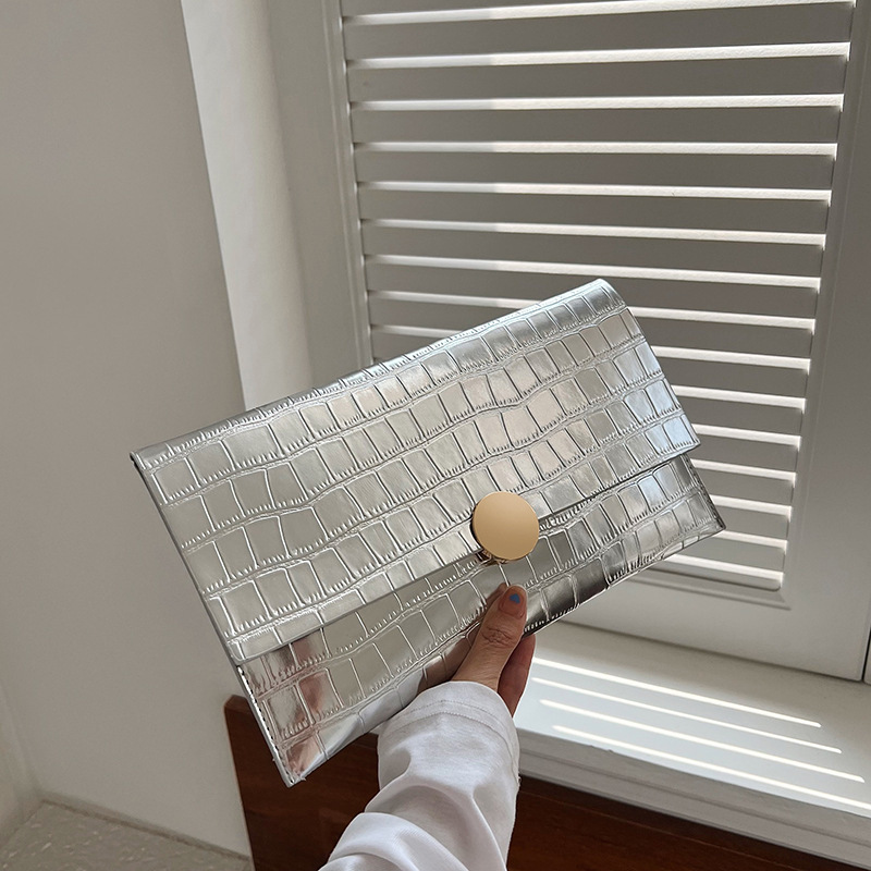 Women's Bag Fashion Retro Clutch 2023 Spring and Summer New Fashion Western Style Solid Color Casual Simple Elegant Envelope Bag