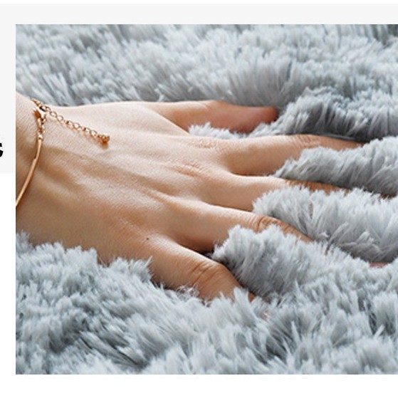 Alfombra de lana de seda transfronteriza Alfombra de sala de estar de pelo largo, resistente a la suciedad y fácil de cuidar, alfombrilla antideslizante para uso doméstico