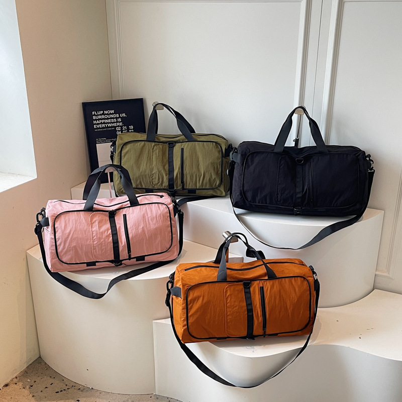 Bolsa de equipaje de viaje transfronteriza de gran capacidad plegable con almacenamiento de zapatos separación seca y húmeda bolsa de yoga bolsa deportiva ocio bolsa de fitness