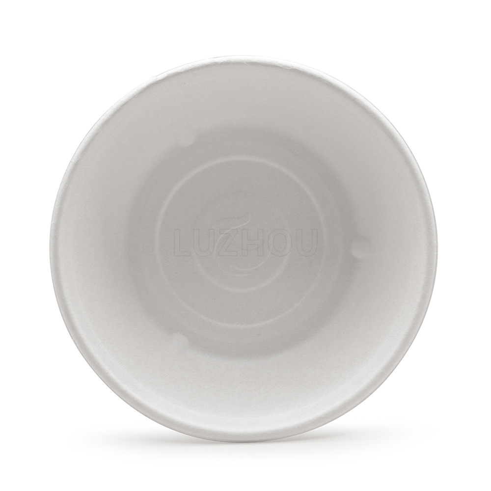 Shaogeng oasis Pulpa de caña de azúcar Pulpa de bambú vajilla desechable 1500ml tazón redondo degradable compostable