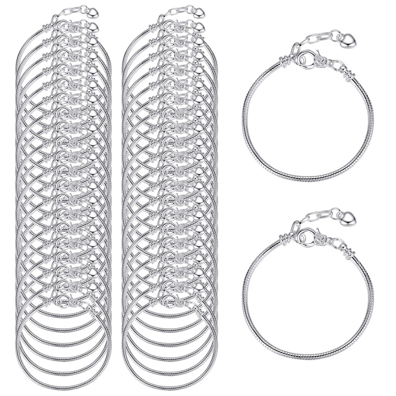 Cross-border explosions lobster clasp bracelet diy beaded bracelet adjustable length base chain jewelry accessories wholesale