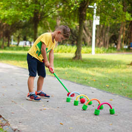 儿童门球槌球感统训练玩具健康软体旱冰球幼儿园户外比赛亲子互动