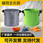 无纺布花盆绿植美植袋毛毡种植盆庭院绿色灰色加厚无纺布种植袋