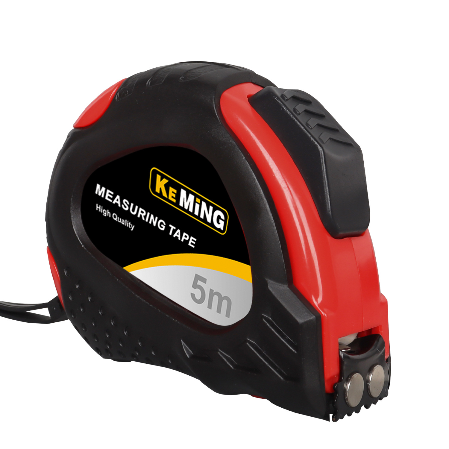 ABS+TPR包胶自锁制动加厚胶套防摔耐磨钢卷尺珂铭工量具3M5M8M10M