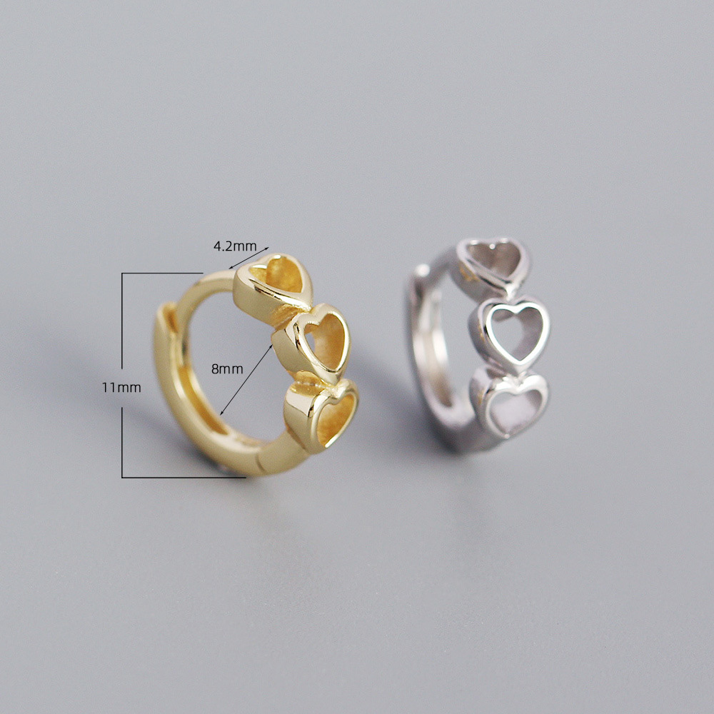 Heart No Inlaid Plating Earrings display picture 2