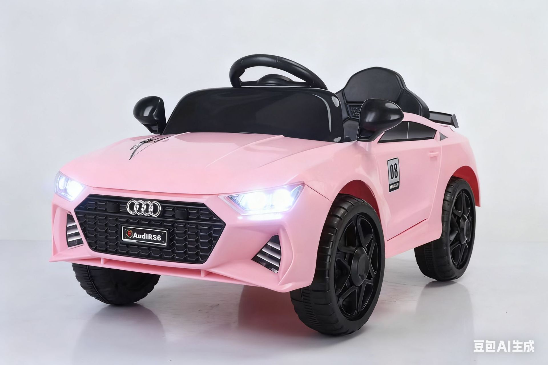 Nuevo coche eléctrico para niños de cuatro ruedas coche de juguete controlado remoto coche giratorio para bebés para hombres y mujeres se puede sentar en coche de carga