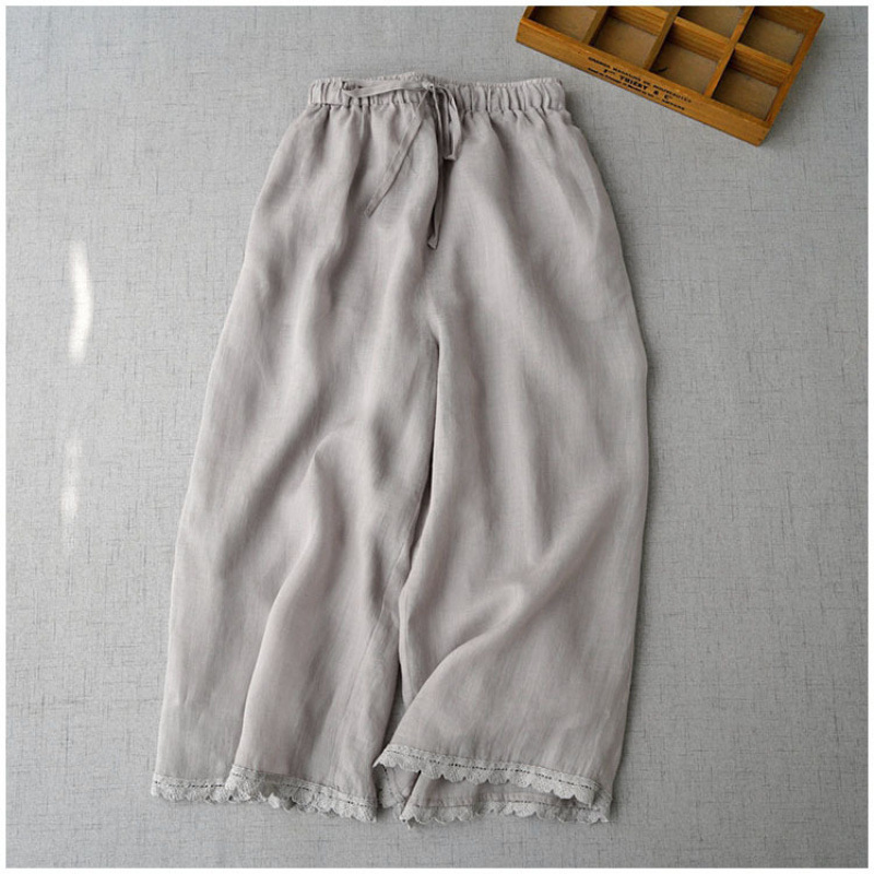 2026 Summer Thin Hemp Seven-Quarter Women's Casual Pants, Lightweight and Casual Wide-Leg Style, Breathable and Cool 2026 Summer Thin Hemp Seven-Quarter Women's Casual Pants, Lightweight and Casual Wide-Leg Style, Breathable and Cool