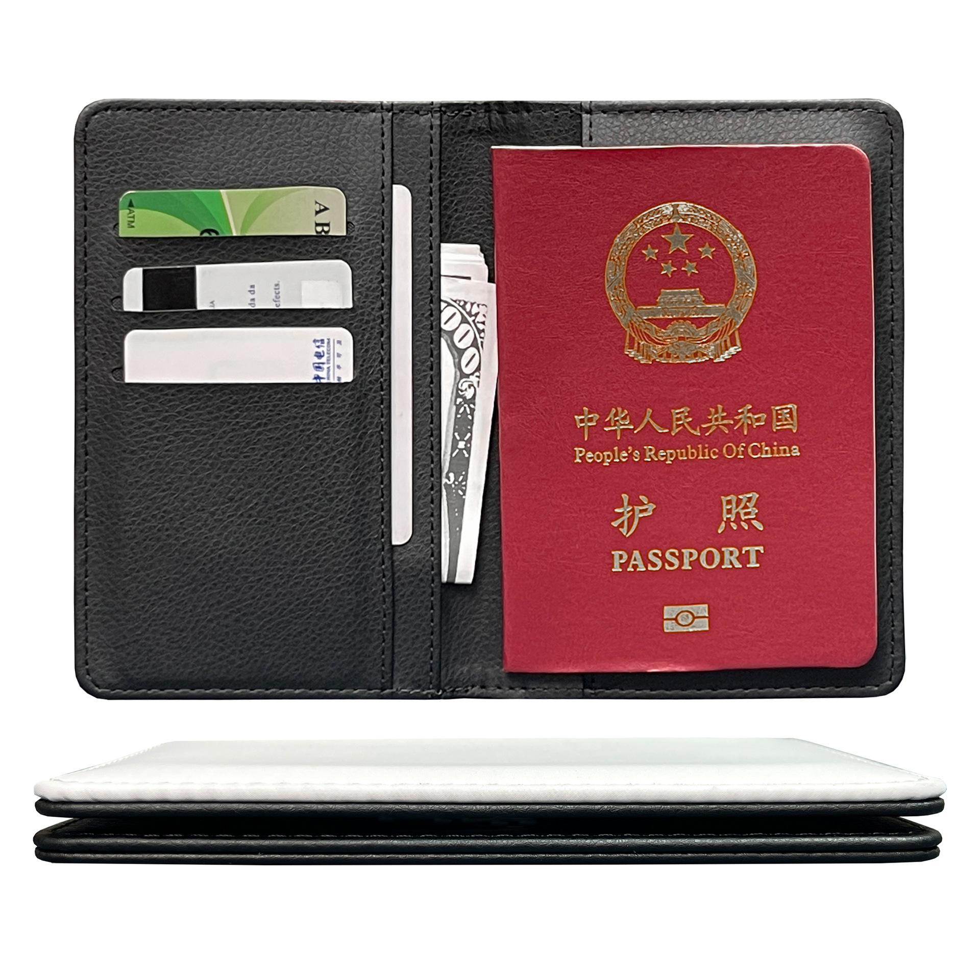 Venta caliente transfronteriza transferencia de calor pasaporte en blanco clip de viaje sublimación en blanco clip de pasaporte en blanco clip de identificación material en blanco