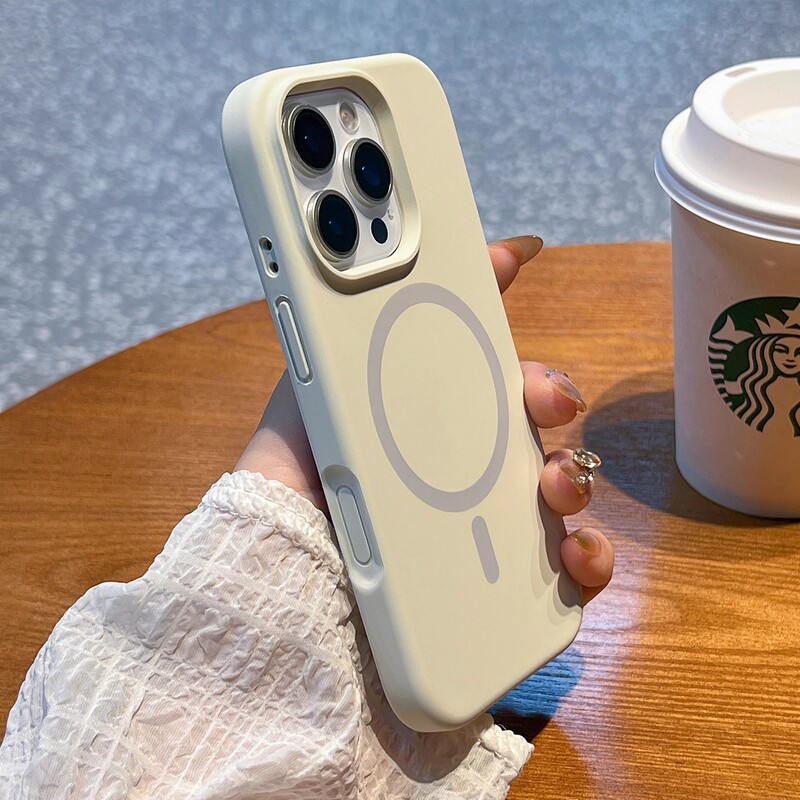 Suitable for Apple 17Pm Liquid Silicone Phone Case with Built-In Magsafe Strong Magnetic Attraction, High-End Feel for iPhone 16Pro Suitable for Apple 17Pm Liquid Silicone Phone Case with Built-In Magsafe Strong Magnetic Attraction, High-End Feel for iPhone 16Pro