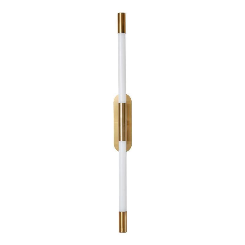 lámpara de pared larga minimalista lámpara de línea LED giratoria dormitorio cabezal de cama escalera sala de estar pared de fondo parrilla lámpara