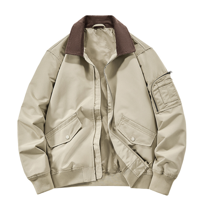 Autumn retro corduroy windproof trend jacket