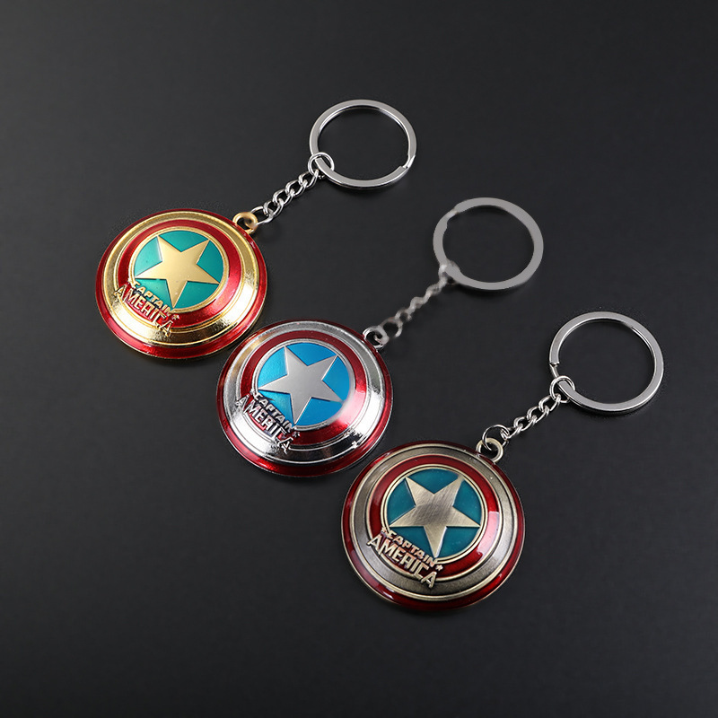 Avengers Movie Peripheral Keychain Captain America Shield Keychain Series Large Collection Peripheral Pendant Avengers Movie Peripheral Keychain Captain America Shield Keychain Series Large Collection Peripheral Pendant