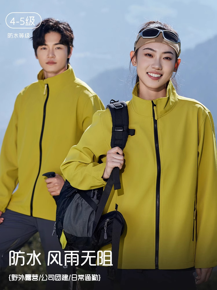 Invierno 4S tienda de ropa de asalto de cáscara blanda ropa de trabajo impresa personalizada chaqueta de cuello de reparación de automóviles ventas chaqueta de trabajo hombre