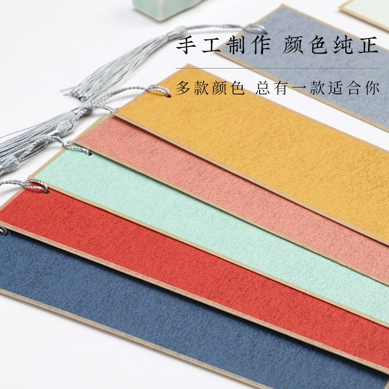 Иянь paper ancient wind bookmarks all cooked paper blank white calligraphy brush hard pen hand -painted retro tassel bookmark wholesale