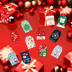 クリスマス装飾漫画小さなハンギングカードクリスマスdiyギフトボックス装飾クリスマスツリー装飾装飾装飾メッセージカード