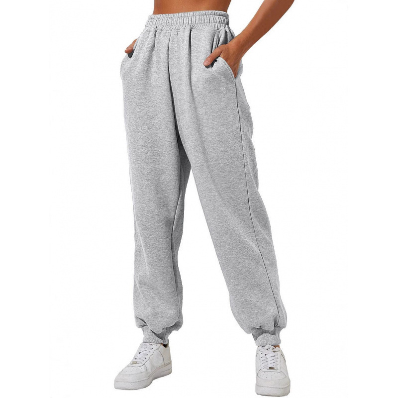 Cross-border foreign trade unisex spring and autumn comfortable jogging pants, loose casual sports pants with pockets, in stock