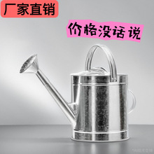 加厚不锈铁洒水壶铁皮洒水壶浇水壶浇花水壶农用浇菜水桶户外耐用