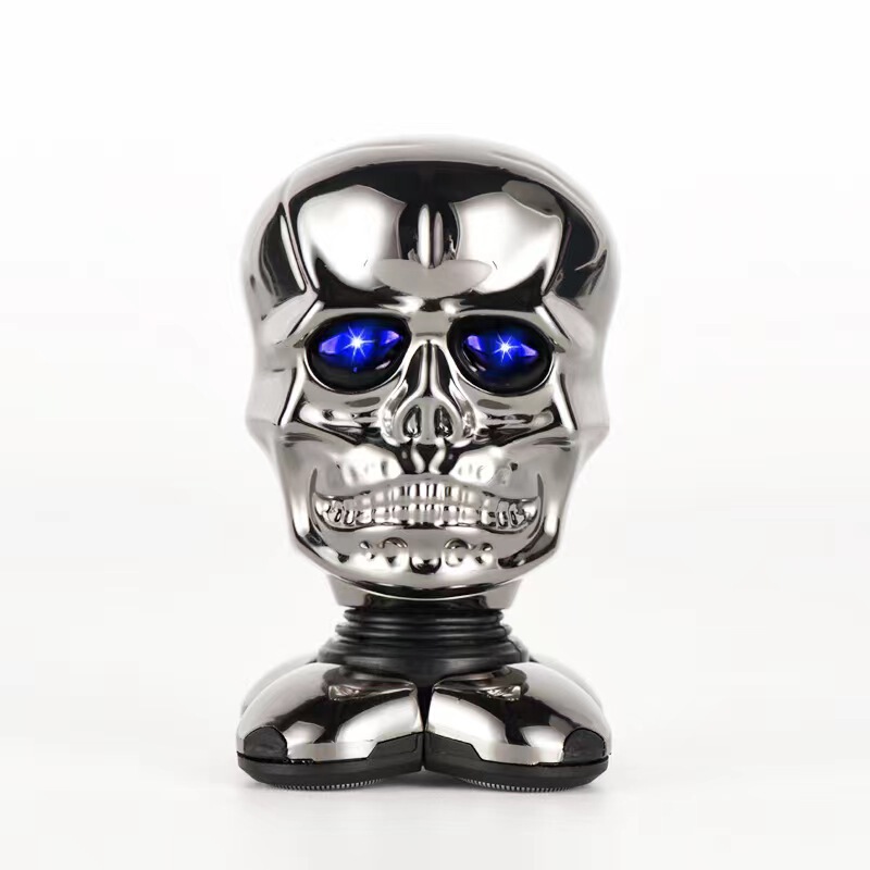 Skull Self-service Hairdresser Electric Shaver Hair Cutter USB Rechargeable Razor Full Body Wash