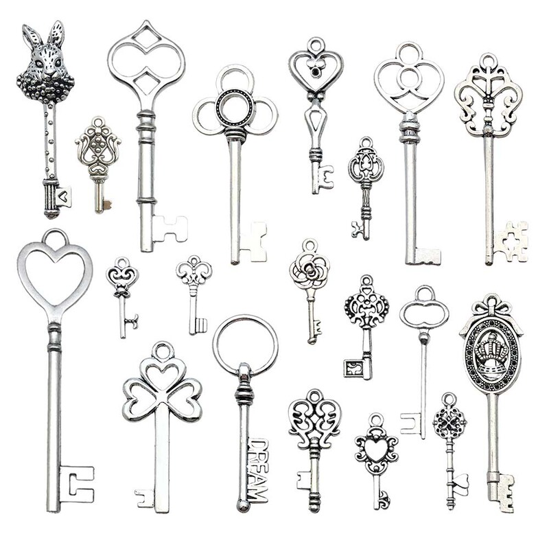 Cross-border Amazon mixed accessories mixed bag zakka vintage key pendant diy accessories punk wholesale Cross-border Amazon mixed accessories mixed bag zakka vintage key pendant diy accessories punk wholesale
