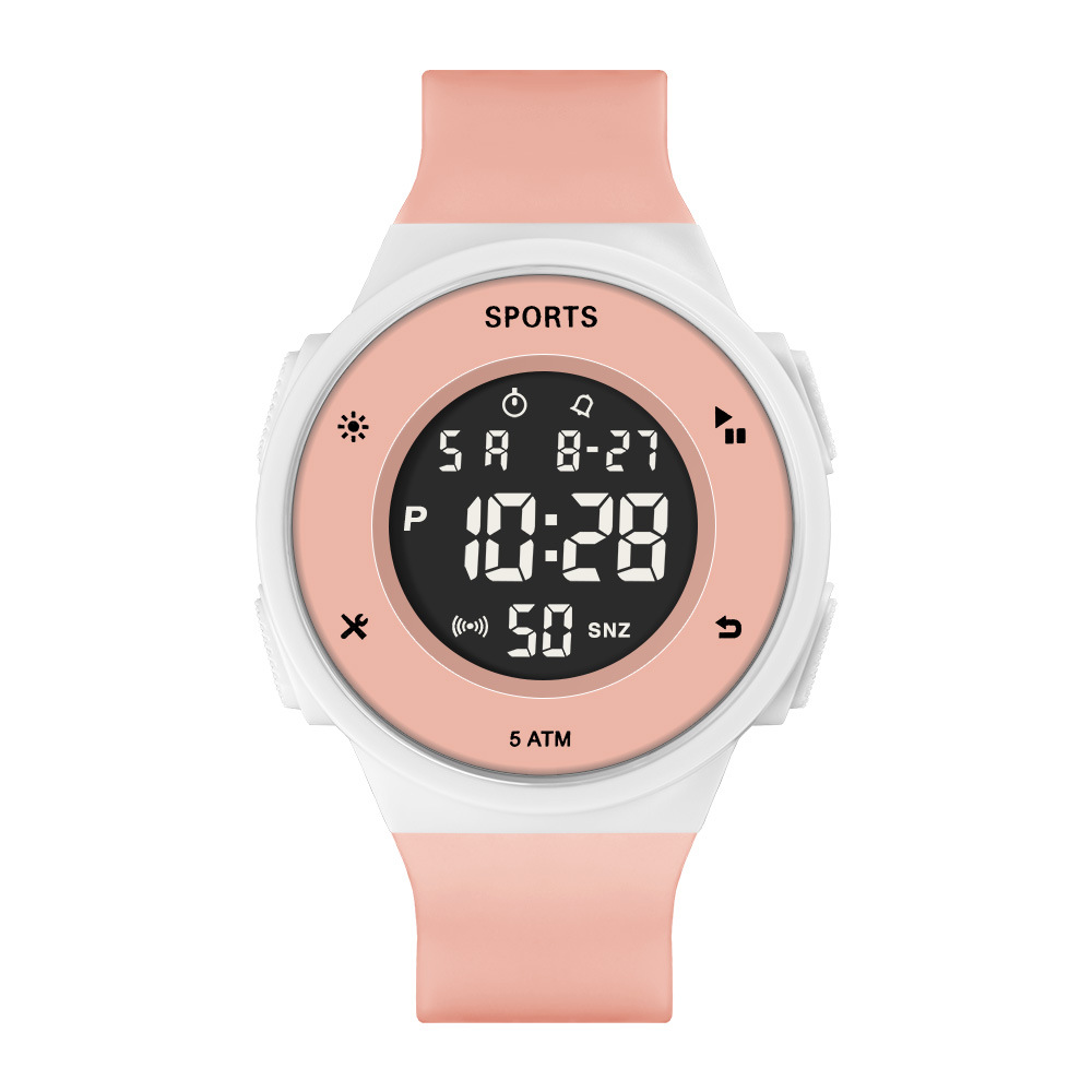 Reloj electrónico de luz nocturna de tendencia simple para estudiantes de secundaria junior alarma multifuncional cronometraje reloj electrónico deportivo