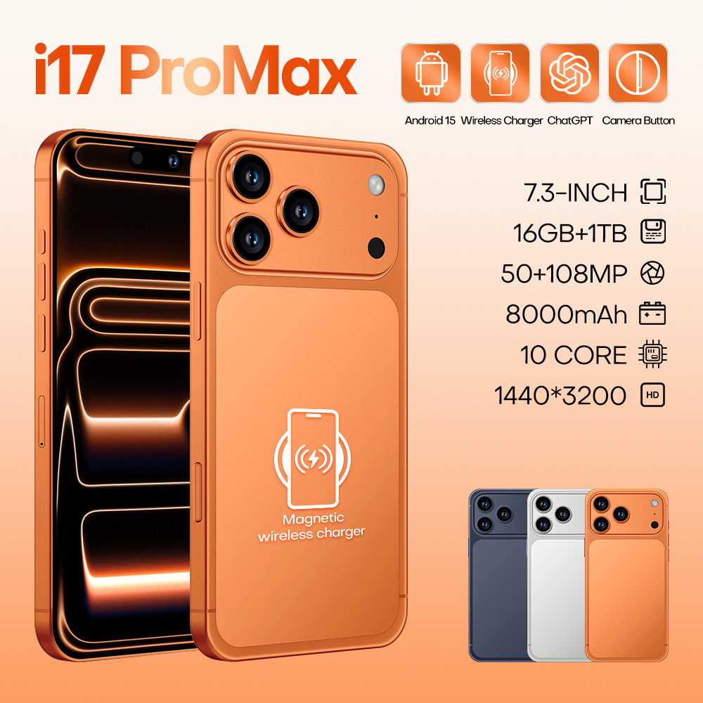 New I17 Promax Cross-Border Smartphone Android 7.3-Inch 16+1t Foreign Trade Mobile Phone Source Manufacturer