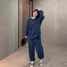 运动套装女秋冬穿搭学生韩版宽松显瘦卫衣束脚卫裤时尚休闲两件套