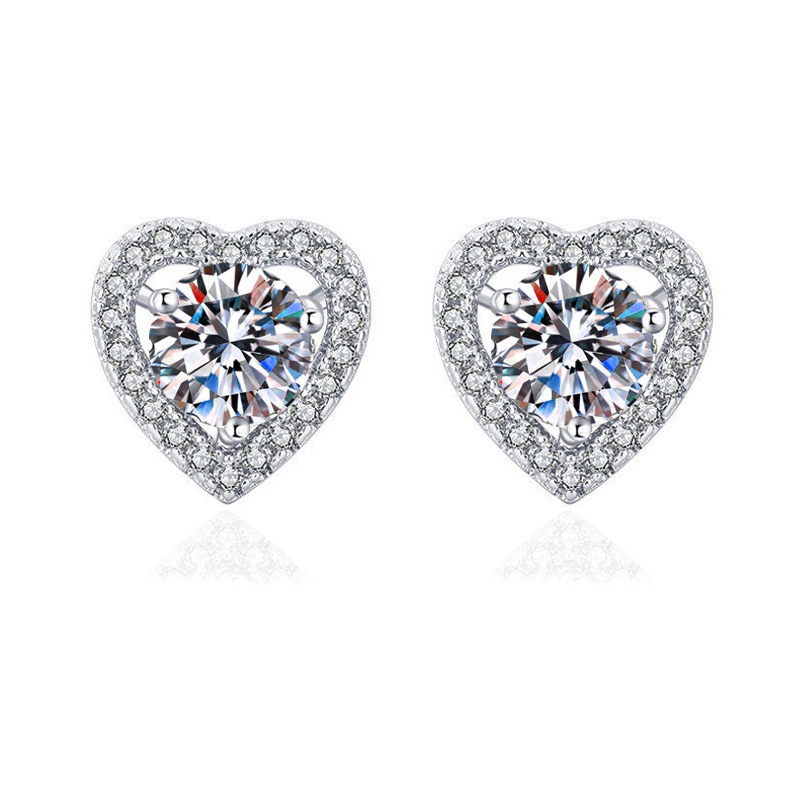 E10 love earrings [1 carat]