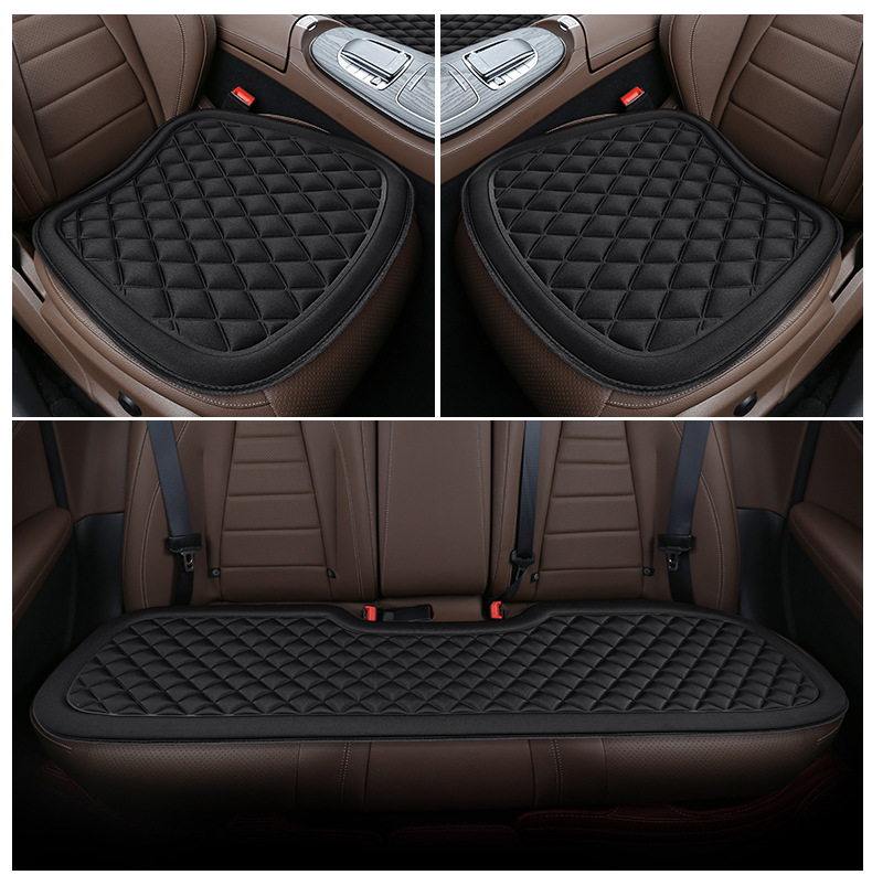 Car seat cushion front and rear row four seasons universal cool feeling non-slip breathable car seat interior car seat cushion three-piece set
