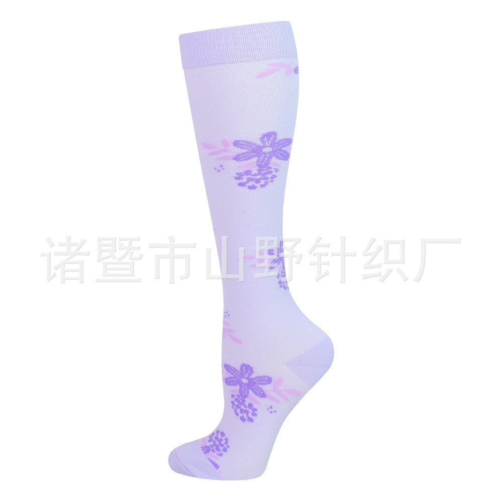 Calcetines Largos de Compresión Deportivos 200N de Nailon, Respirable y Absorción del Sudor, para Correr image 30