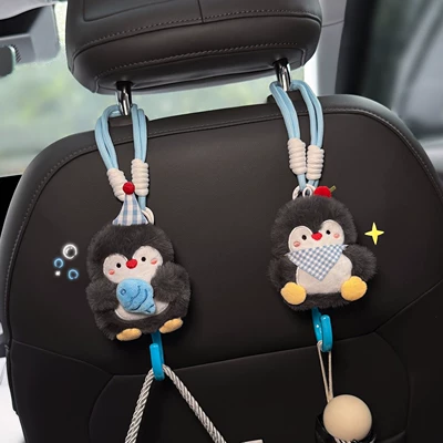 Car Hook for Women, Car tissue box/set - party-little-fish-penguin-hook-bib-penguin-hook