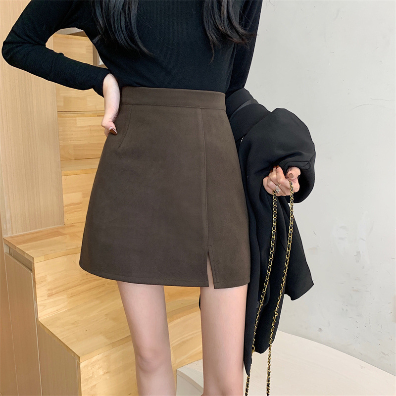 Suede Split Skirt - Style 8