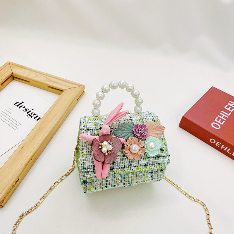 2021 nuevo Otoño e Invierno bolsa de conejo niños dibujos animados princesa chica bolsa de mensajero moda bebé cambio bolsa de accesorios